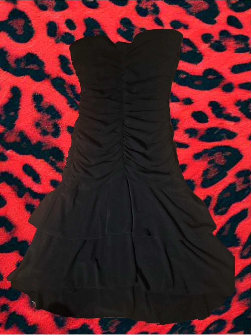 Strapless Black Le Château Cocktail Dress
